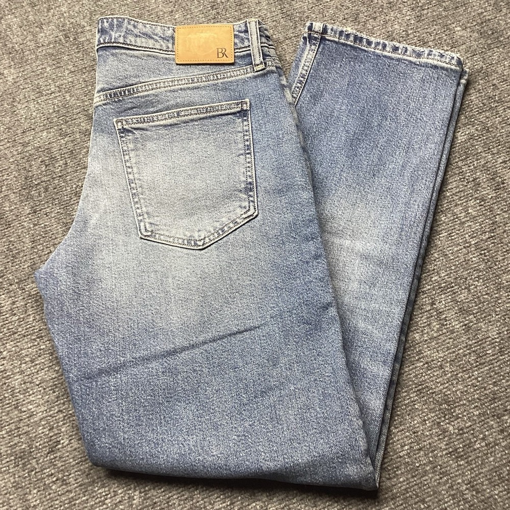 Banana Republic Classic Mid Rise Straight Leg Jeans Womens Size 30 Light Wash